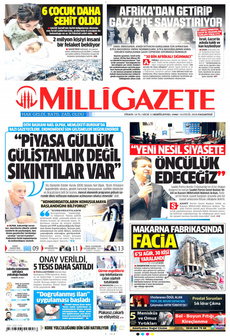 MİLLİ GAZETE 16 Eylül 2024 Gazete Manşeti Küçük