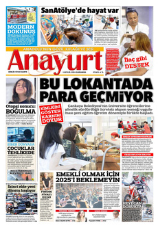 ANAYURT 18 Eylül 2024 Gazete Manşeti Küçük