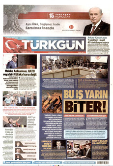 TÜRKGÜN 9 Ağustos 2026 Gazete Manşeti Küçük