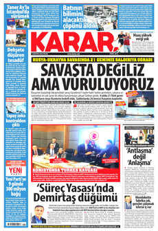 KARAR 9 Ağustos 2026 Gazete Manşeti Küçük