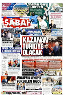 SABAH 10 Ağustos 2026 Gazete Manşeti Küçük