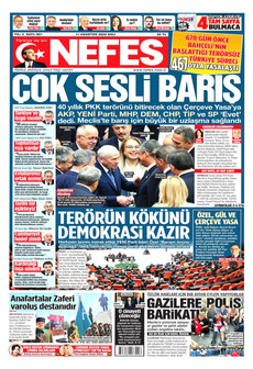 NEFES 11 Ağustos 2026 Gazete Manşeti Küçük